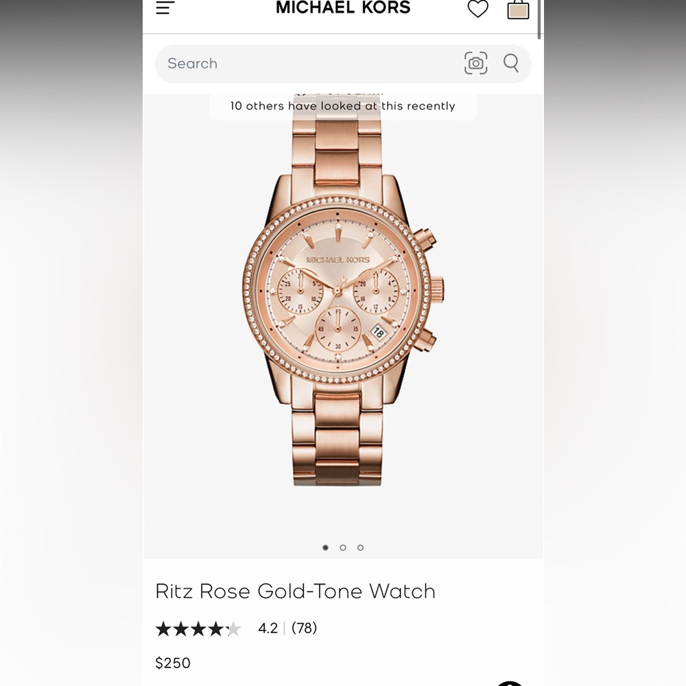 Michael Kors Ritz Chronograph Watch - Picture 3 of 9